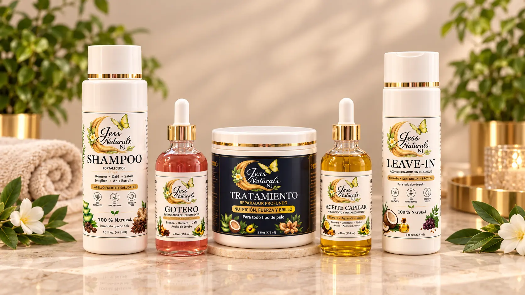Línea capilar completa Jess Naturals NJ